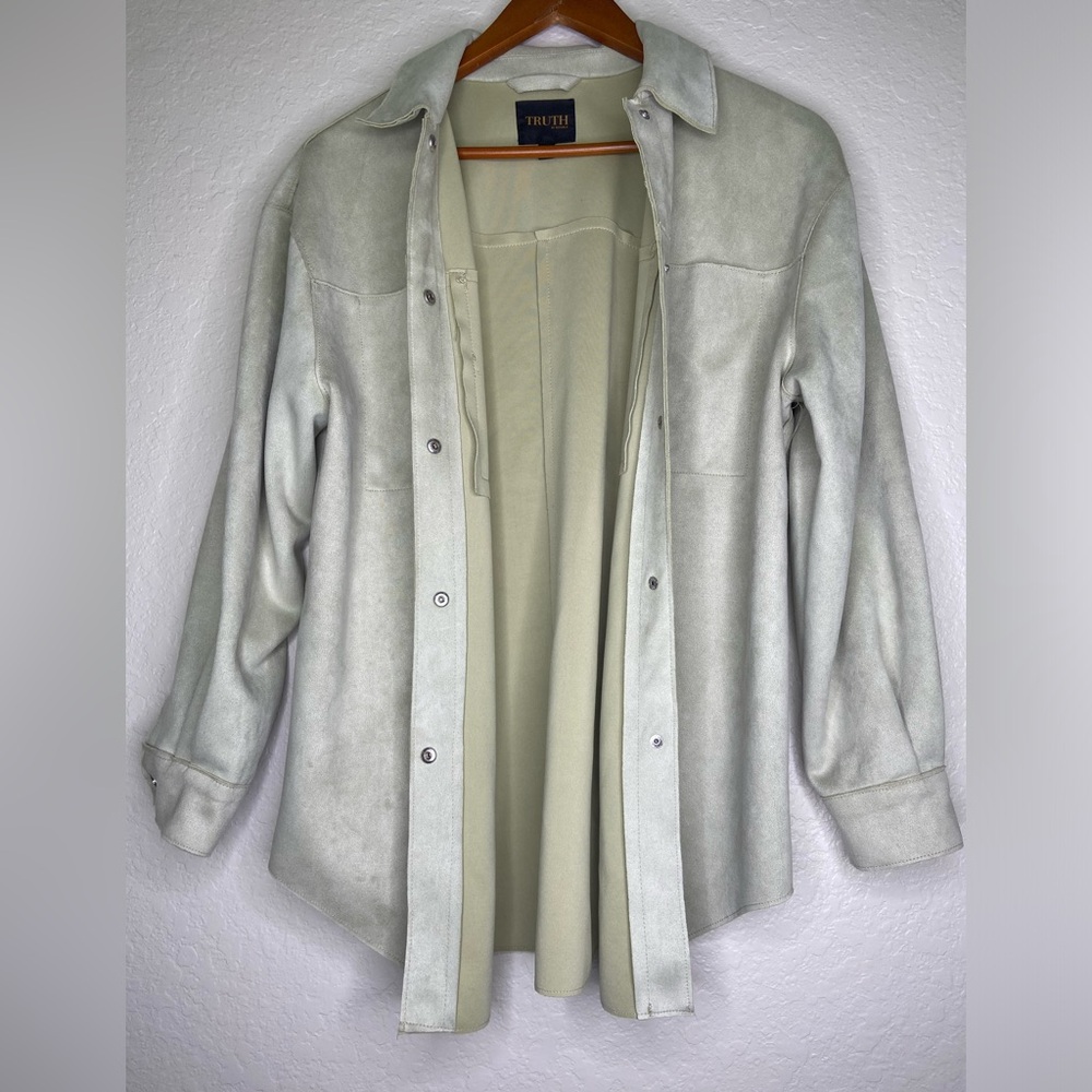 TRUTH By Republic Faux Suede Jacket Soft Blush, Gorgeous
